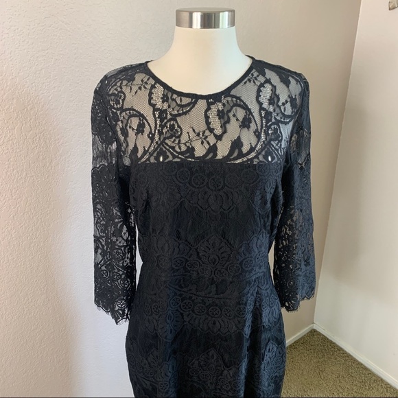 BB Dakota Lace Dress Black Size 10 - Picture 3 of 13